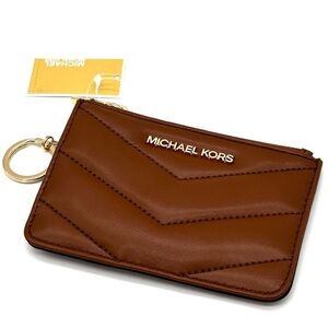 Michael Kors Jet Set Travel Small Top Zip Coin Pouch with ID Holder Luggage